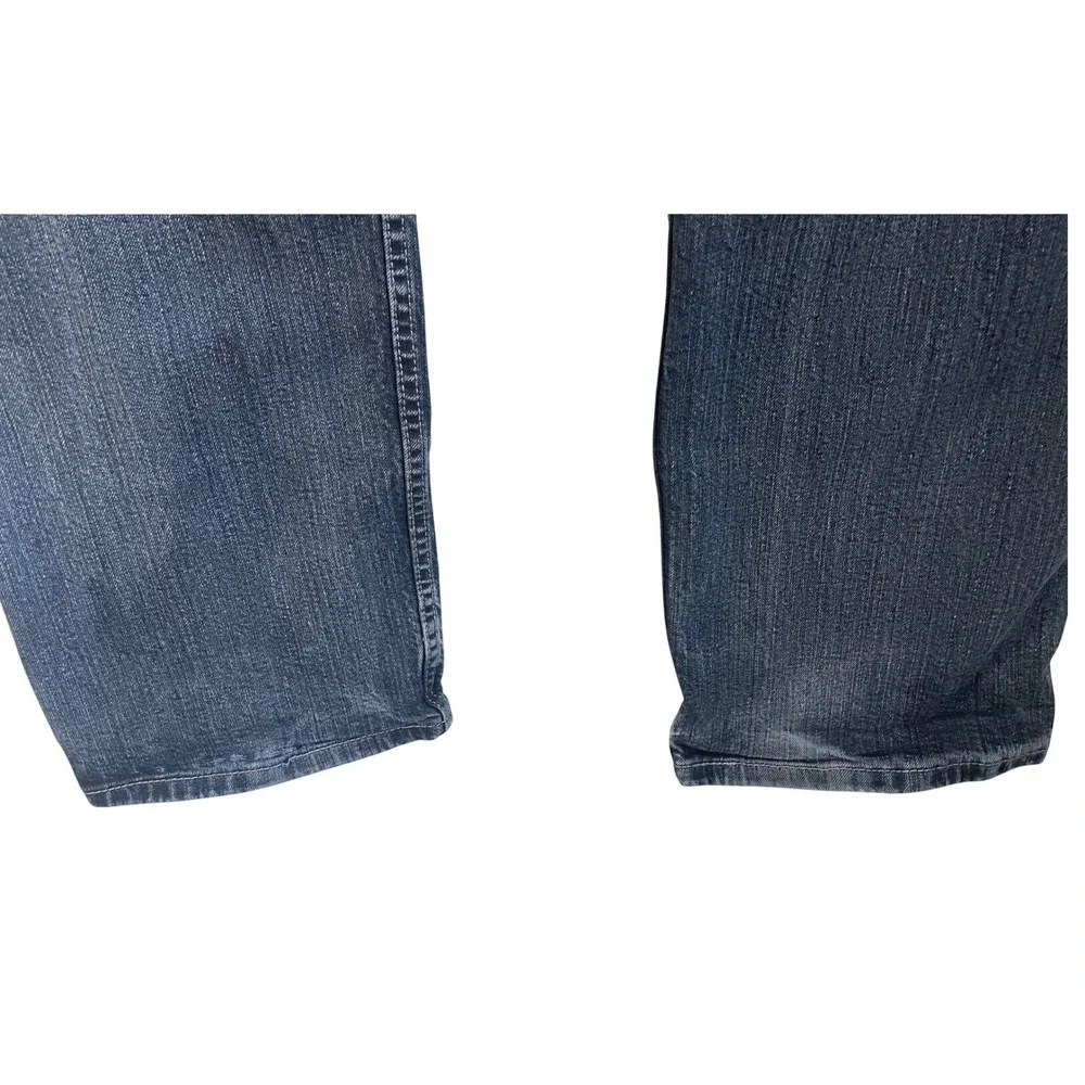 Levis 505 Regular Fit Jeans Mens 36x32 Dark‎ Wash Blue Straight Leg Denim Pants